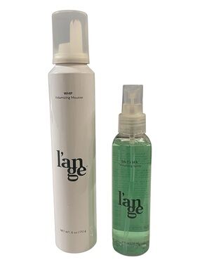 New L’ange Duo: Salt + Sea Texturizing Spray 4fl oz & Whip Volumizing Mousse 6oz